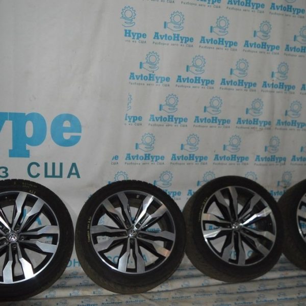 Комплет дисков оригинал Rline Suzuka R21 9.5J ET31 VW Touareg 18- (01) на хорошей зиме 760601025L NQ9