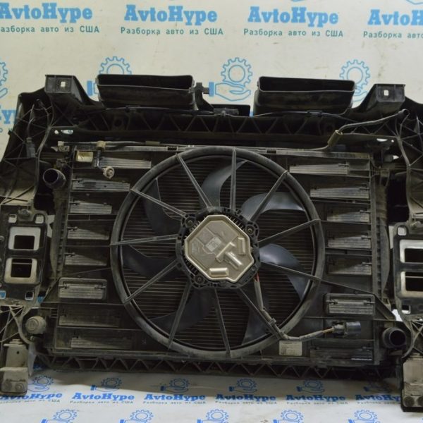 Кассета радиаторов в сборе как на фото VW Touareg 18- 3.0d, под 1 вентилятор 8W0121207B