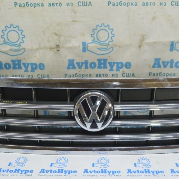 Решетка радиатора grill R-line с эмблемами в сборе как на фото VW Touareg 18- (01) 760853651L RYP