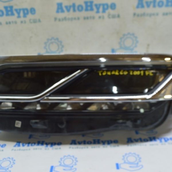 Фары передние в сборе комплект VW Touareg 18- LED Matrix черная с хром (01) 761941113