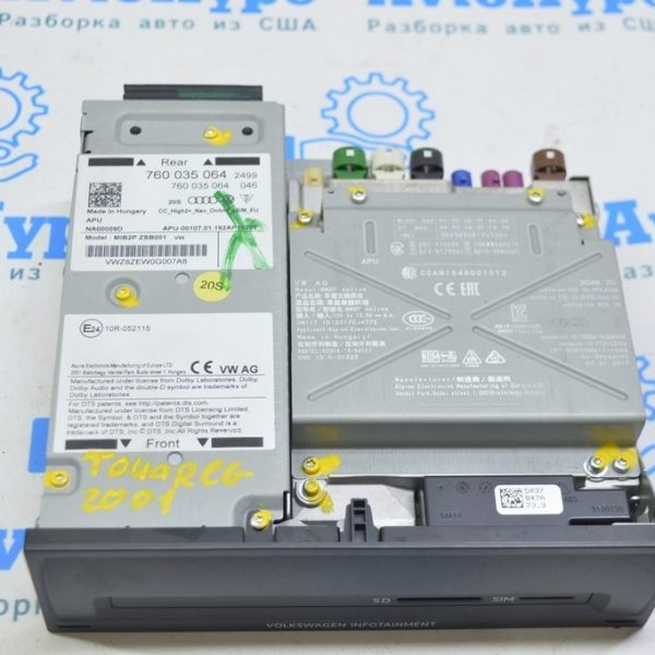Блок управления мультимедия VW Touareg 18- (01) 760035064A
