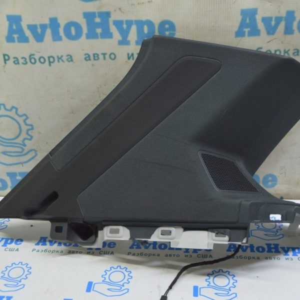 Накладка задней стойки верх задняя левая VW Touareg 18- черн, под динамик 760867245Q RXB