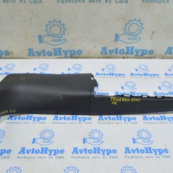 Накладка передней стойки нижняя правая VW Touareg 18- черн 761863484  4PK