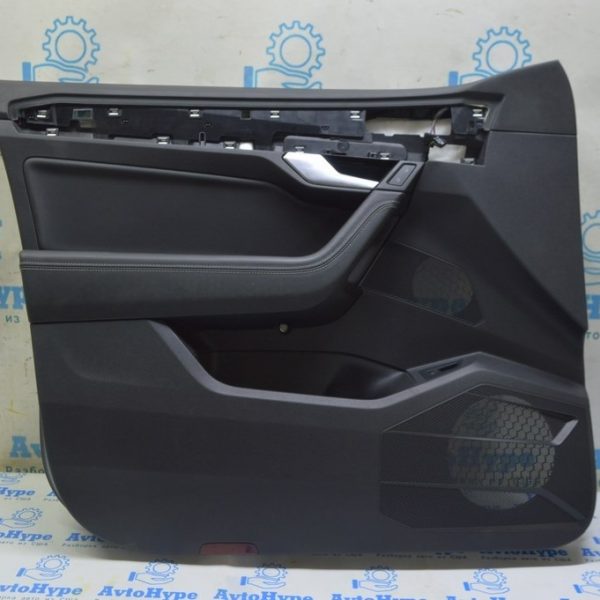 Обшивка двери (карточка) перед лев VW Touareg 18- черн, кожа 761867011J RCZ