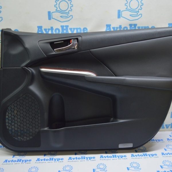 Обшивка двери карточка передняя правая Toyota Camry v50 12-14 usa черн 67610-06K80-C0