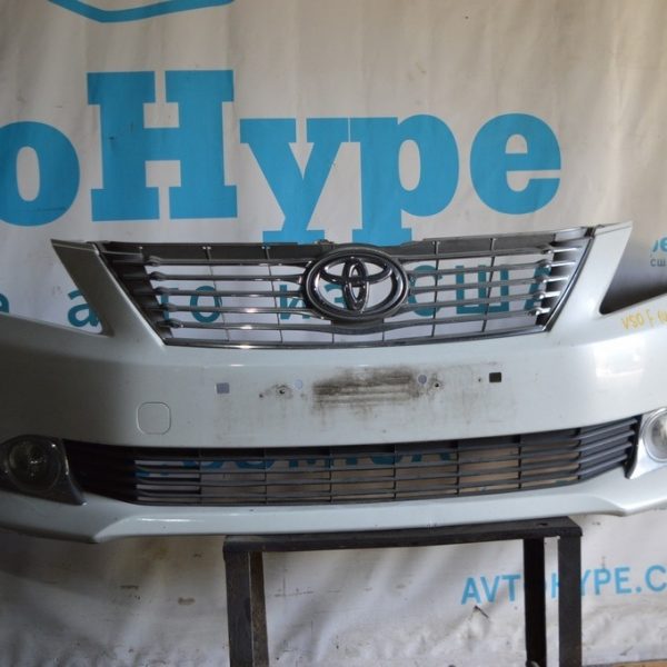 Бампер передний голый Toyota Camry v50 12-14 европа (01) белый перл под омывайки 52119-33987