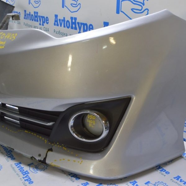 Решетка переднего бампера левая Toyota Camry v50 12-14 usa SE под птф в сборе с хромом 52128-06290