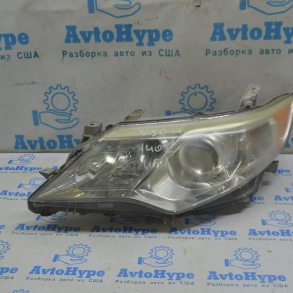 Фара передняя левая Toyota Camry v50 12-14 голая usa XLE, под полировку, деланная (02) 81150-06470