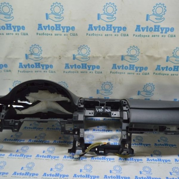 Торпедо передняя панель голая Toyota Camry v50 12-14 usaeuro черн (02) белая строчка без накл 55301-06260-C0