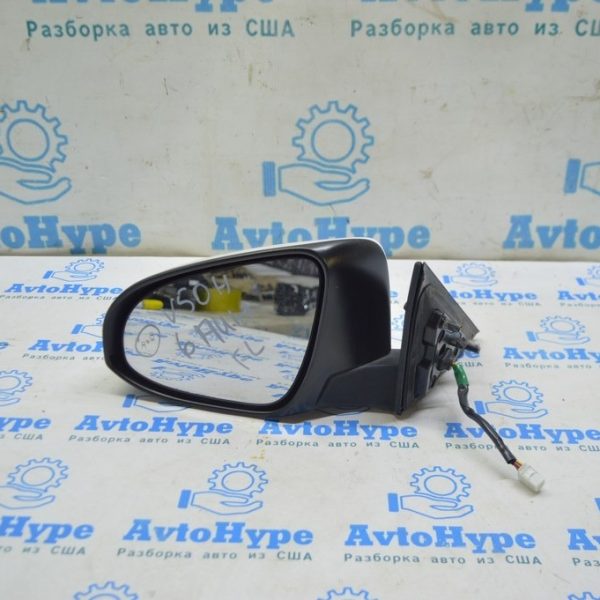 Зеркало боковое левое Toyota Camry v50 12-14 6 пинов, BSM, подогрев, белое (02) usa 87909-06410