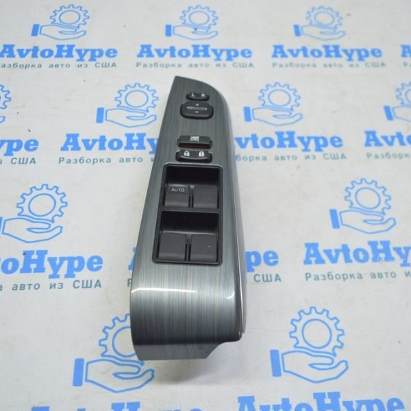 Накладка управления стеклоподъемниками перед лев Toyota Camry v50 12-14 usa,под сер дерево 74232-06380-E0