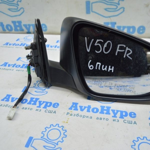 Зеркало боковое правое Toyota Camry v50 12-14 6 пинов, BSM, белое (02) usa 87908-06410