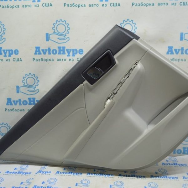 Обшивка двери (карточка) зад лев Toyota Camry v50 12-14 usaeuro серая с серой вставкой 67640-06C70-B1