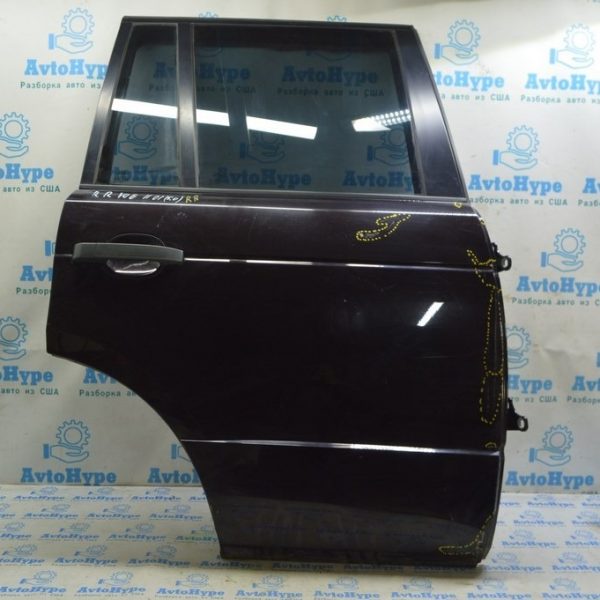Дверь голая зад прав Range Rover VOG L322 02-12 черная (01) примята LR018598