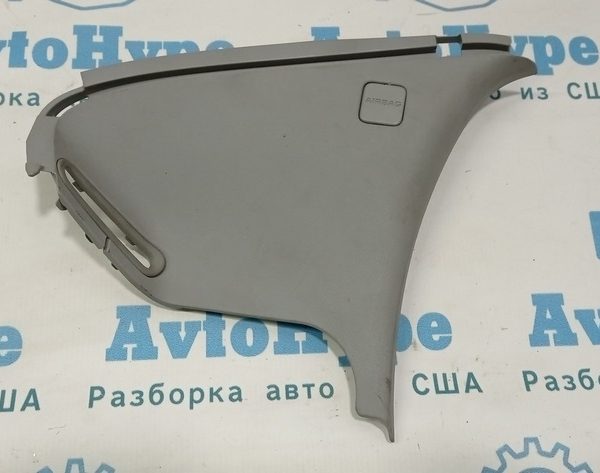 Накладка задней стойки левая под ремень Chevrolet Volt 16- серая 23394644