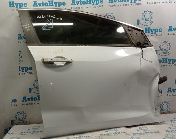 Дверь голая перед прав Chevrolet Volt 16- белая (01) деф.сильно загнута у крыла 84025421