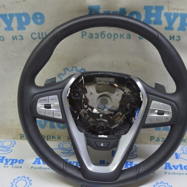 Накладка руля BMW X3 G01 18- под подогрев с кнопкой реал В.С. 32306883781