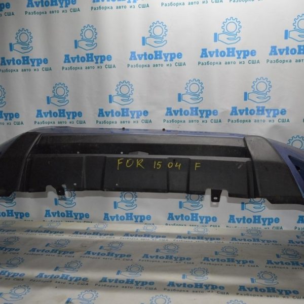 Бампер передний голый Subaru Forester 14-16 SJ дорест (04) синий цвет деф.слева трещины 57704SG001