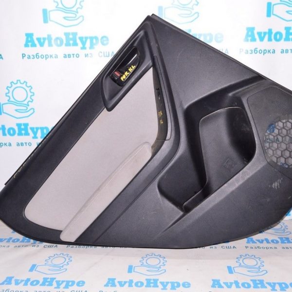 Обшивка двери (карточка) зад лев Subaru Forester 14-18 SJ черн с серой вставкой 94222SG010NA