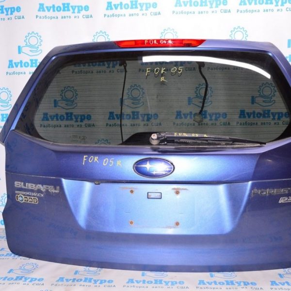 Дверь багажника голая Subaru Forester 14-18 SJ (04) синий цвет без стекла 60809SG0209P