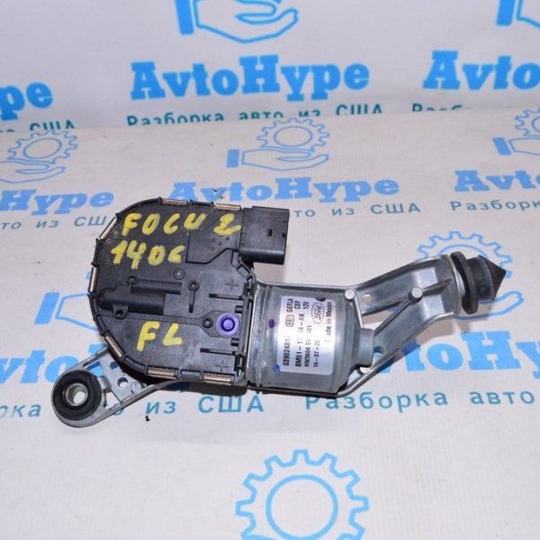 Мотор дворников очистителя лев Ford Focus mk3 11-18 деф.отбито 1 ушко BM5Z-17508-S