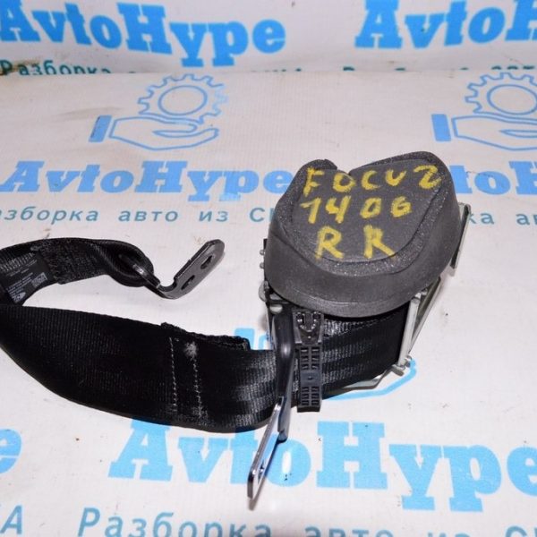 Ремень безопасности зад прав Ford Focus mk3 11-18 черн CP9Z-54611B68-EA