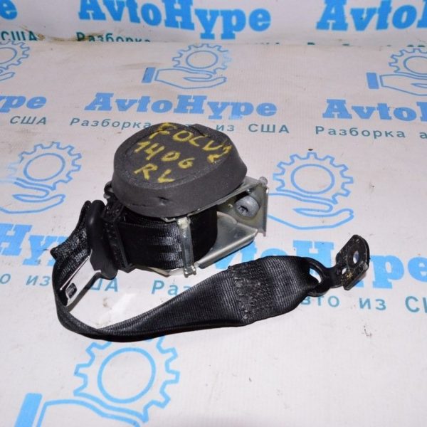 Ремень безопасности зад лев Ford Focus mk3 11-18 черн CP9Z-54611B68-EA