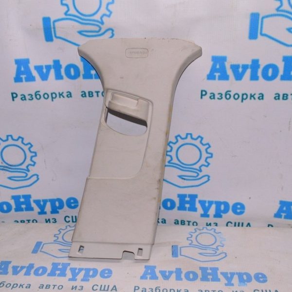 Накладка центральной стойки верхняя (ремень) правая Ford Focus mk3 11-18 серая CV6Z-5424356-BA