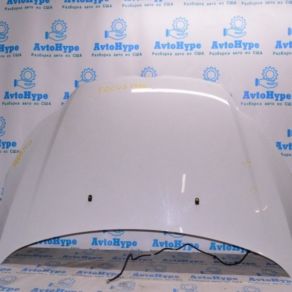 Капот голый Ford Focus mk3 11-14 дорест (06) белый цвет YZ CP9Z-16612-B