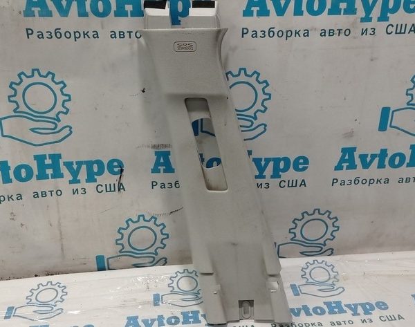 Накладка центральной стойки верхняя (ремень) левая Subaru Forester 14-18 SJ серая 94012SG030LO