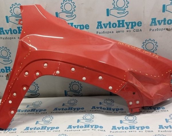 Крыло переднее правое Jeep Renegade 15- оранжевый цвет (03) под рихтовку 68307086AA