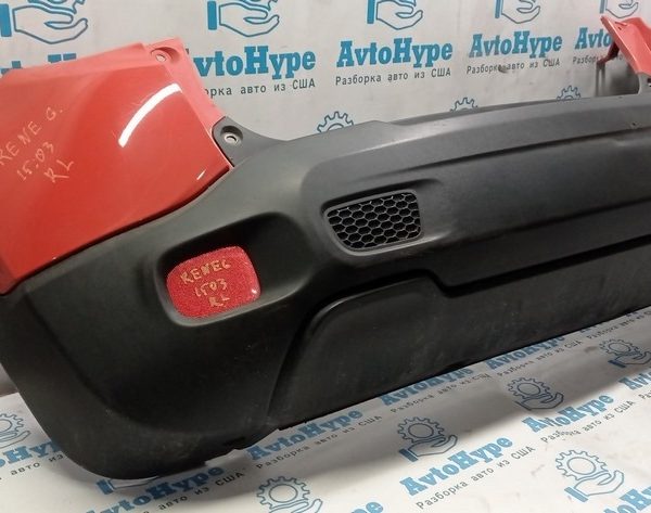 Бампер задний голый левый клык Jeep Renegade 15-оранжевый 6SC04TZZAA