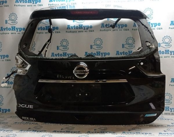 Дверь багажника голая Nissan Rogue 14- (05) черный,цвет KH3 нет куска левой части 9001A4BN0A