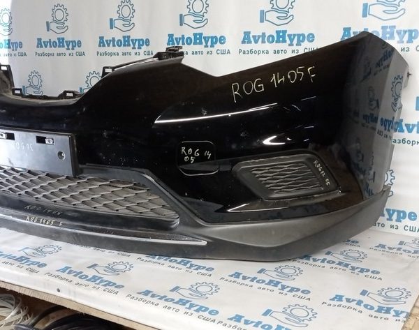 Бампер передний голый Nissan Rogue 14-16 (05) черный,цвет KH3 62022-4BA0H