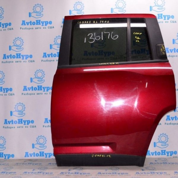 Дверь голая зад лев Jeep Compass 11-16 (02) красный цвет PRP 68079385AF