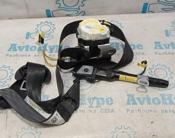 Пассажирский ремень безопасности VW Tiguan 13-17 рест черн с натяжителем, стрельнувший 5N1-857-706-G-RAA