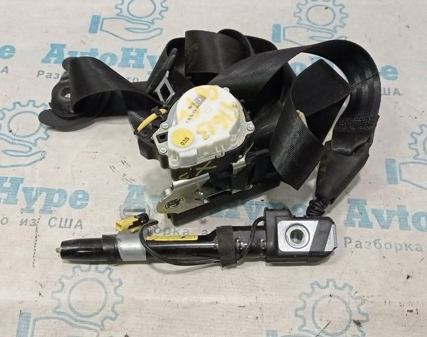 Водительский ремень безопасности VW Tiguan 13-17 рест черн с натяжителем, стрельнувший 5N1-857-705-G-RAA