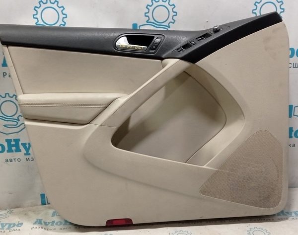 Обшивка двери (карточка) перед лев VW Tiguan 09-17 беж кожа 5N0-867-011-C-XNJ