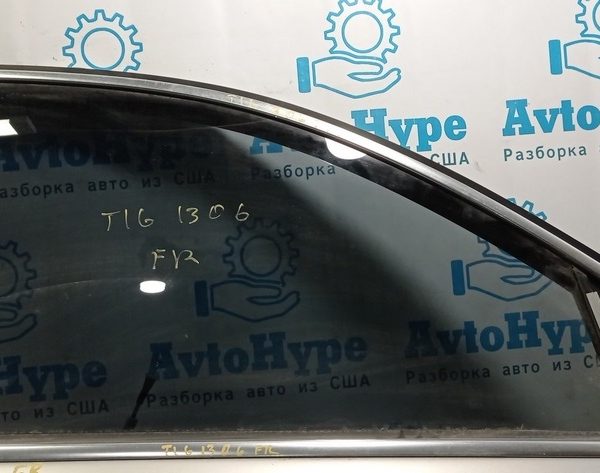 Молдинг двери верхний перед прав VW Tiguan 09-17 хром, с уплотнителем стекла 5N0-837-432-G-5AP