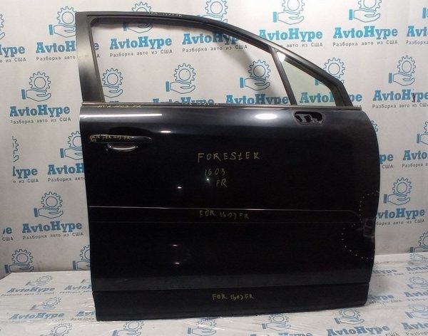 Дверь голая перед прав Subaru Forester 14-18 SJ (03) черная деф спереди 60009SG0229P