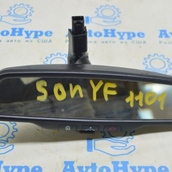 Зеркало внутрисалонное  с управлением Hyundai Sonata 11-15 черн с управлением