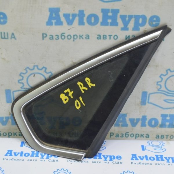 Форточка (глухое стекло) задняя правая VW Passat b7 USA хром 561-845-298-J-NVB