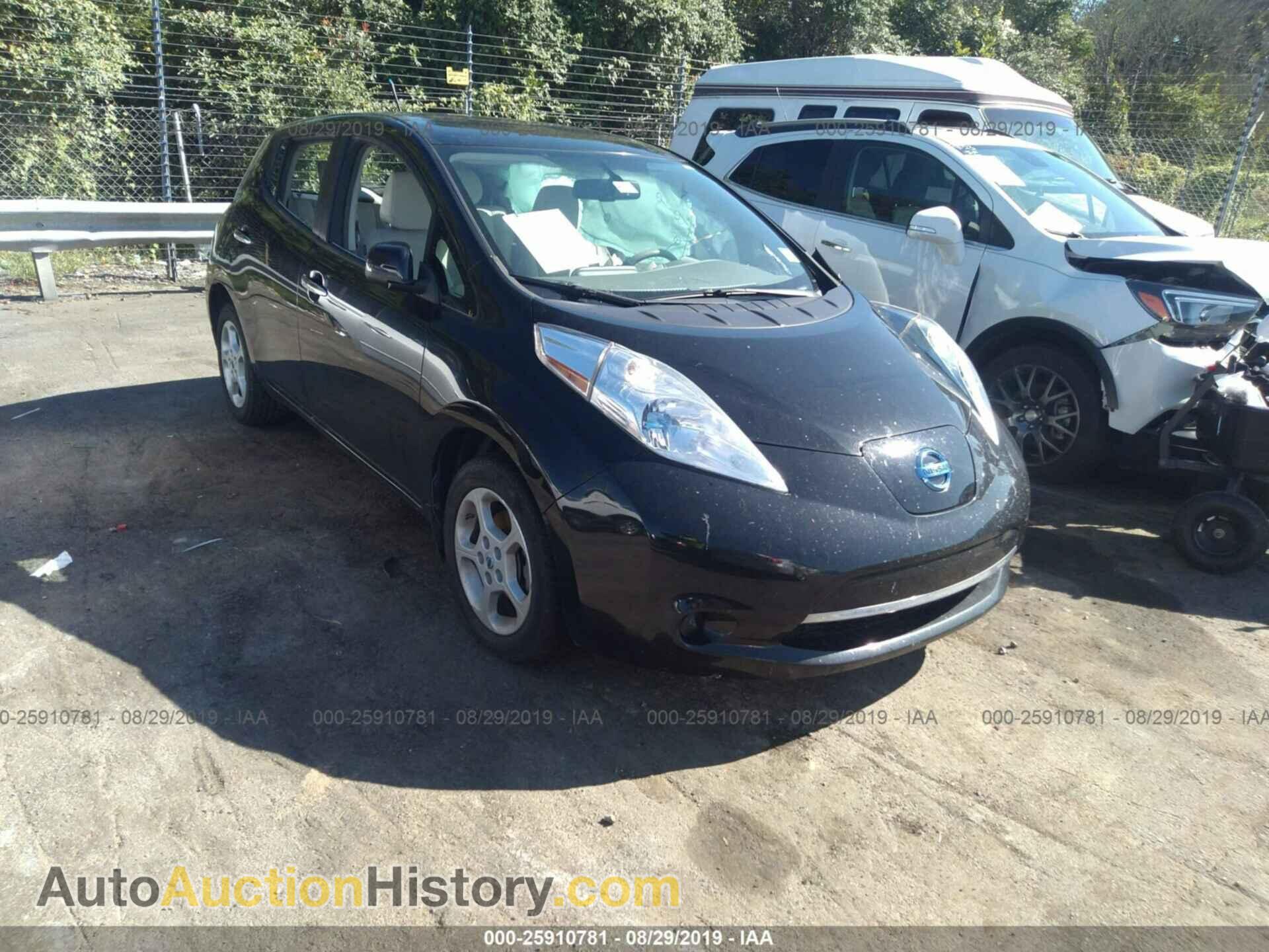 Nissan Leaf S/Sv/Sl 2013 Black — 2013 г., чёрный цвет, разобран на запчасти