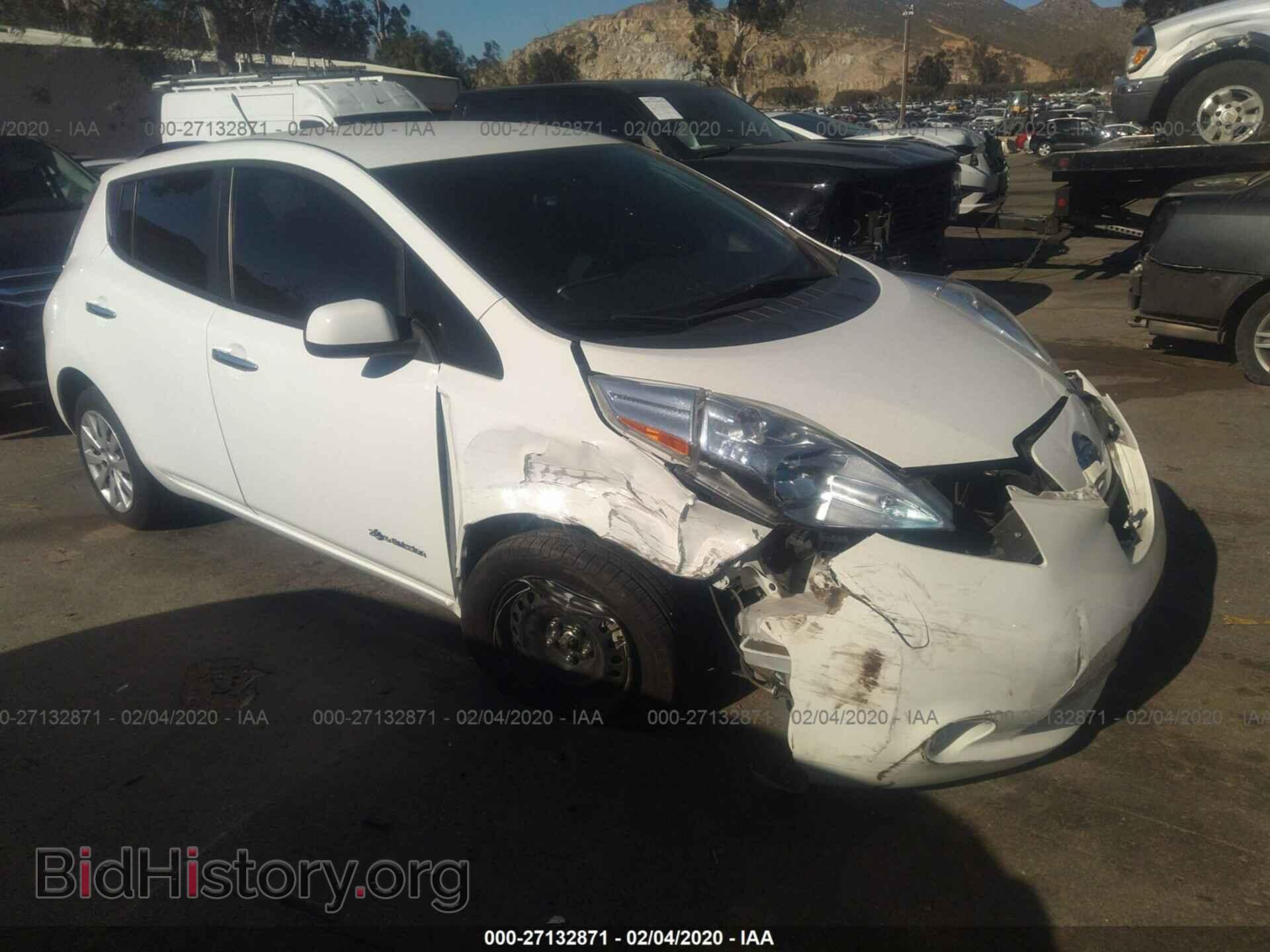 Nissan Leaf S/Sv/Sl 2013 White UU — 2013 г., белый цвет, разобран на запчасти