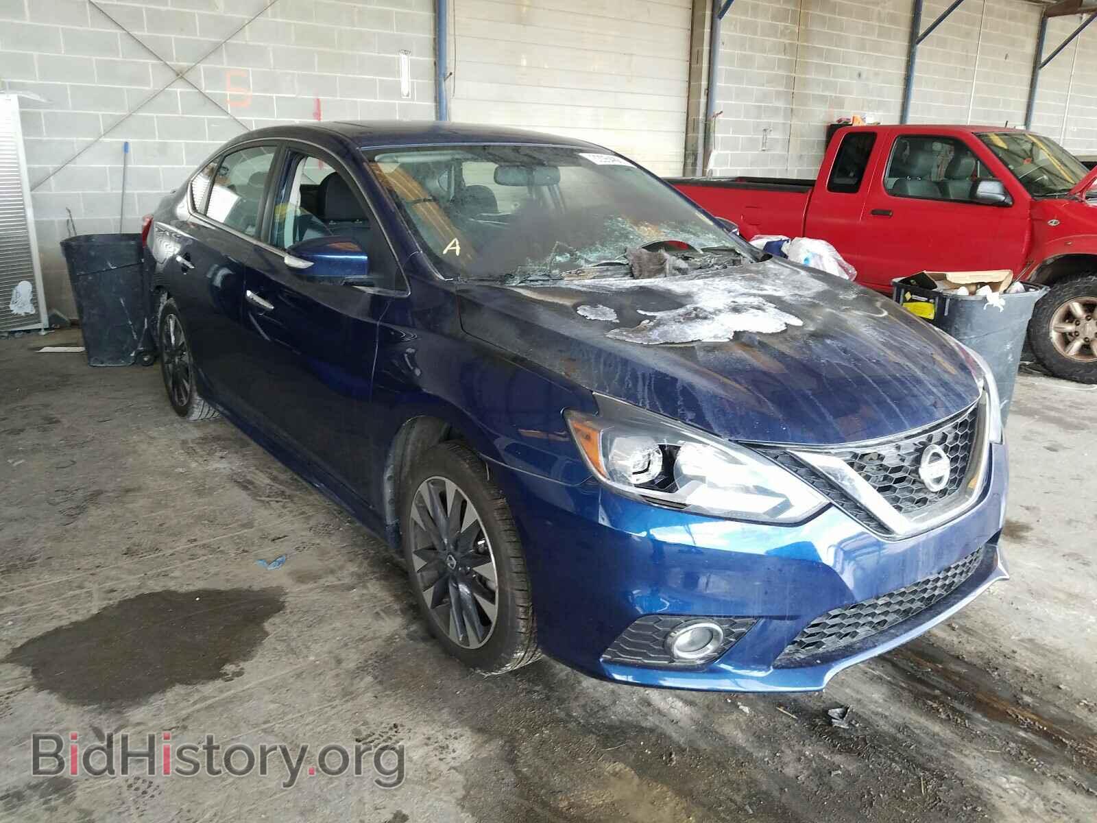 Nissan Sentra Sr Turbo 2017 Blue 1.6L — 2017 г., синий цвет, разобран на запчасти