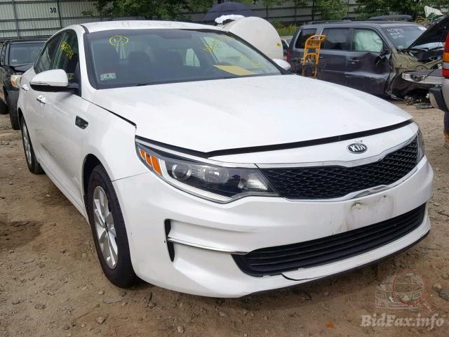 Kia Optima Lx 2016 White 2.4L — 2016 г., белый цвет, разобран на запчасти