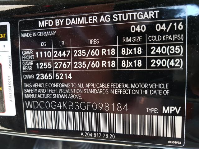 Mercedes-Benz Glc Glc 300 2016 Black 2.0L vin: WDC0G4JB0GF104640 — 2016 г., чёрный цвет, разобран на запчасти